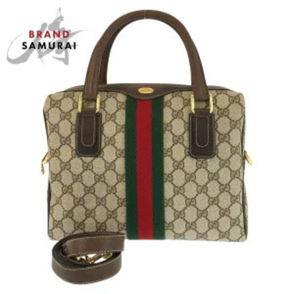 Gucci Sherry bag brown beige GG Supreme leather Handbag